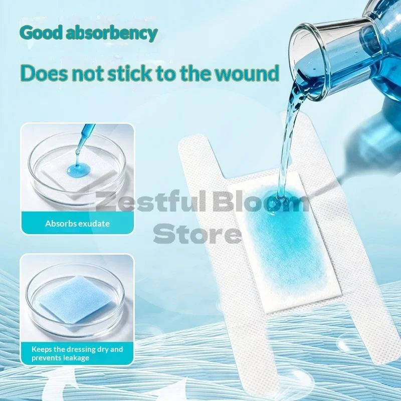 1/10Pcs  Sterile Wound Dressing Breathable Non Woven Adhesive Wound Pad For Infusion Fixation First Aid Care