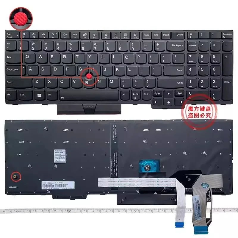 teclado dos eua para lenovo backlight para laptop novo e580 l580 e585 e590 t590 t580s p52 p53 p72 p73 01