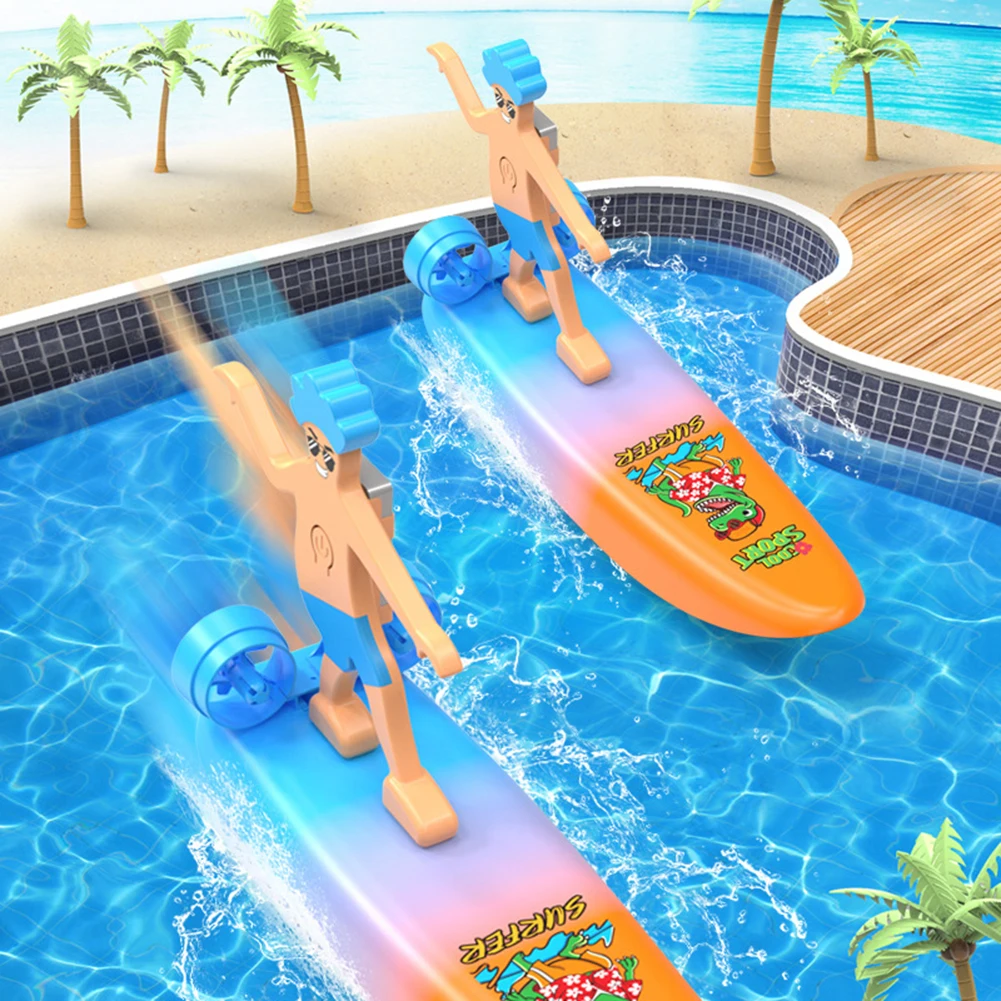 Bateau télécommandé à dérive amphibie, planche de surf 2,4 G, double vitesse, bateau de course à grande vitesse, bateau étanche, jouet de divertissement