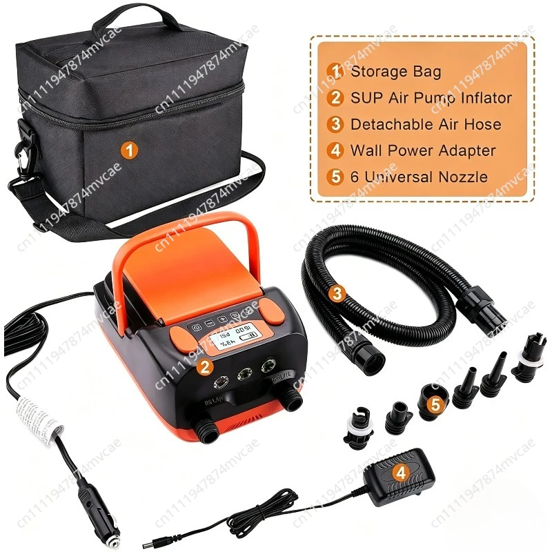 HT-790 Rechargeable Inflatable Deflatable SUP Pump 6000mAH Electric Air Pump DC12V 110W for Paddle Board Air Boat Kayak