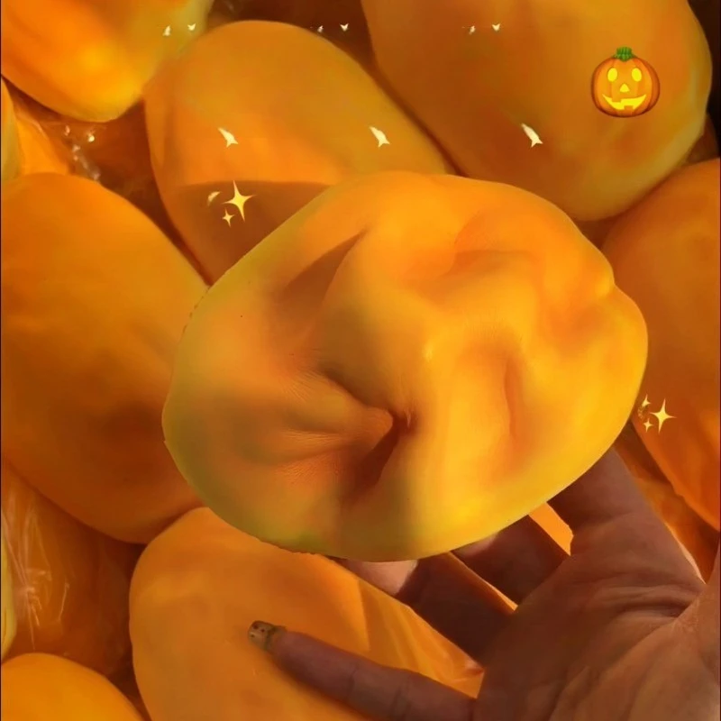 

Hot Novelty Soft Simulated Pumpkin Bread Squeeze Release Tool Squeeze Squishy DIY Decompression Slow Rebound Hand Relax Gift