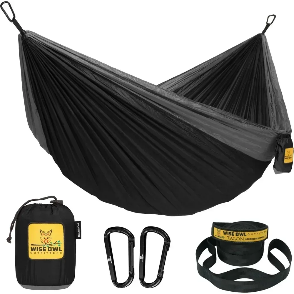 Hammock for Camping Hammocks Gear for The Outdoors Backpacking Survival or Travel Portable Lightweight Parachute Nylon