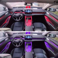 3D/5D fibra de carbono Interior del coche consola central cubierta cambio de Color pegatinas de moldura calcomanías para Haval H6 2021-2023 3.