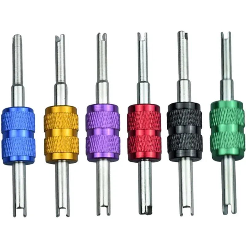 

Алюминиевый сплав, двойной ключ для сердечника клапана для автомобиля, кондиционера, сердечник клапана шины, универсальные инструменты для разборки и ремонта