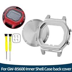 For CASIO Movement Mod kit G-SHOCK GW-B5600 Inner Shell Case Bezel Stainless Steel Metal Rear Screw Cover Waterproof Ring