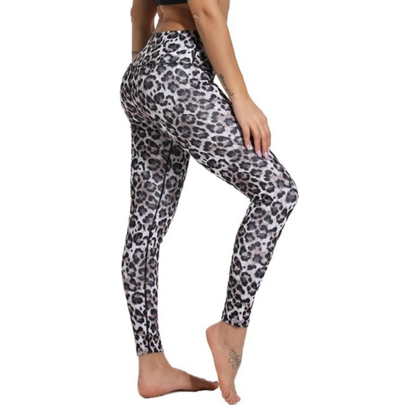 

2023 Fashion Women Leggings Slim High Waist Elasticity Leggings Leopard Printing leggins Woman Push Up Snake Fitness Sport Pants