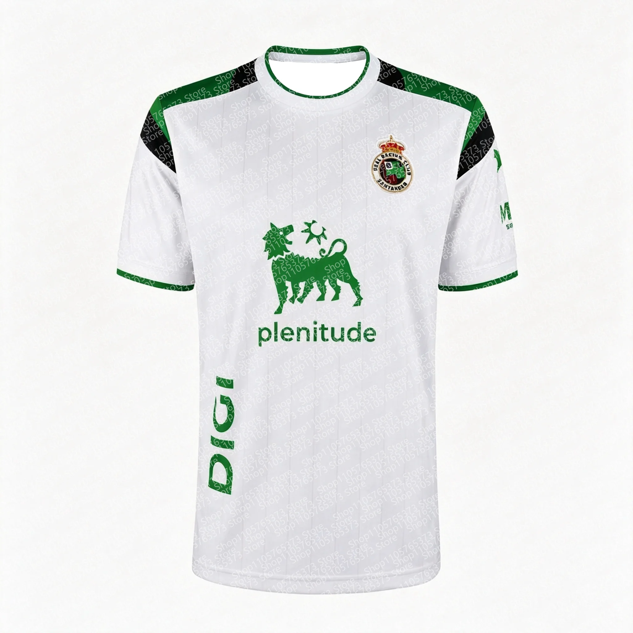 26-27 Hot Selling Unisex Racing Santander Home Kit Voetbalshirt Zomer Ademend Sneldrogend voor Mannen Vrouwen Familie Kinderen Tees
