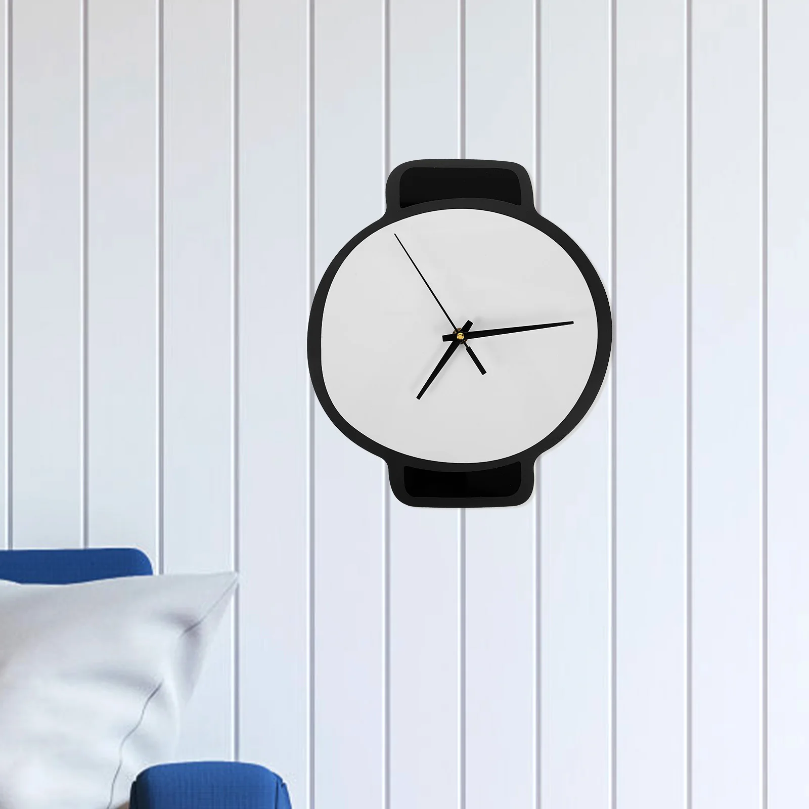 ساعة حائط كرتونية إبداعية لطيفة كتم ديكور معلق لغرفة نوم الأطفال وغرفة المعيشة ساعة حائط أكريليك صامتة فريدة من نوعها للمنزل الحديث #6