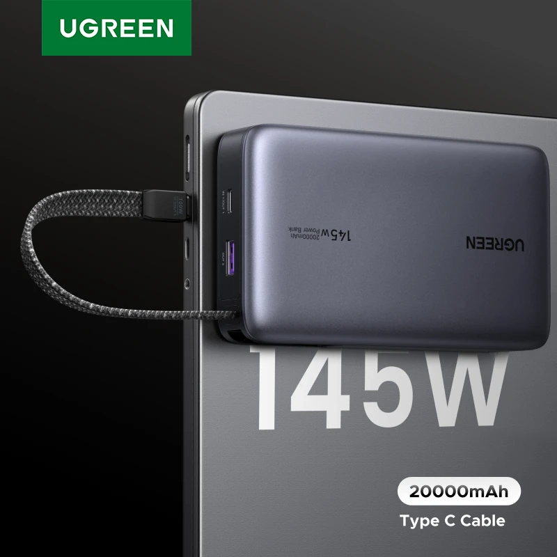 UGREEN PD 145W 20000mAh Power Bank Fast Charge Portable PowerBank for iPhone 17 Pro Max Xiaomi 100W External Battery