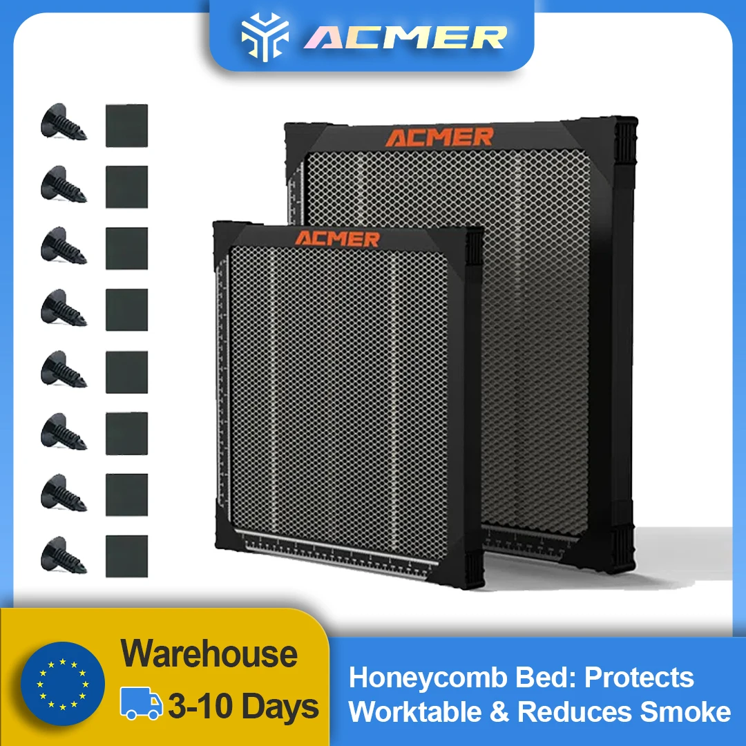

ACMER Honeycomb Bed 400*400mm Universal Working Table with Heightening Pad Desktop Protection for Laser Engraver Accessories