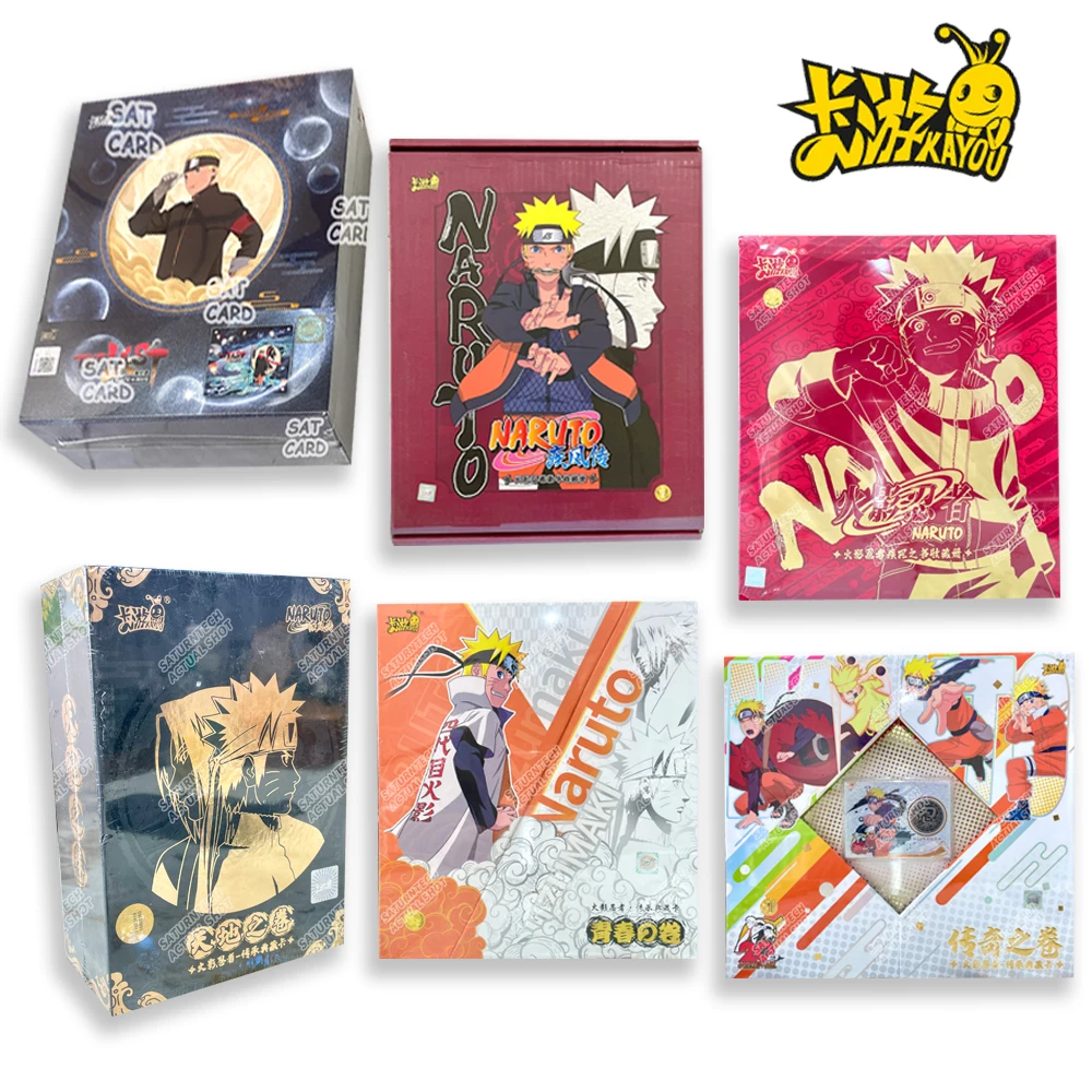 

KAYOU Аниме Оригинальная карта Наруто Последняя подарочная коробка Небесная земля Редкий Саске Гаара SE BP SP Коллекционные карты Детские игрушки Подарки