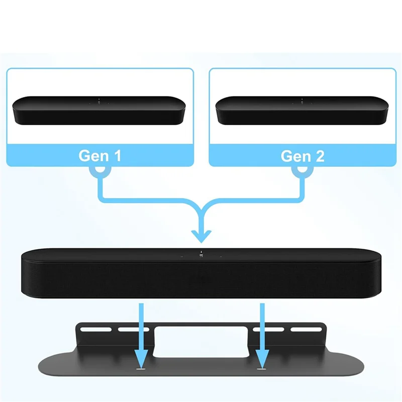 

B04B-2X Soundbar Wall Mount For Sonos Wall Mount Bracket Compatible With For Sonos Sound Bar Mounts Bracket