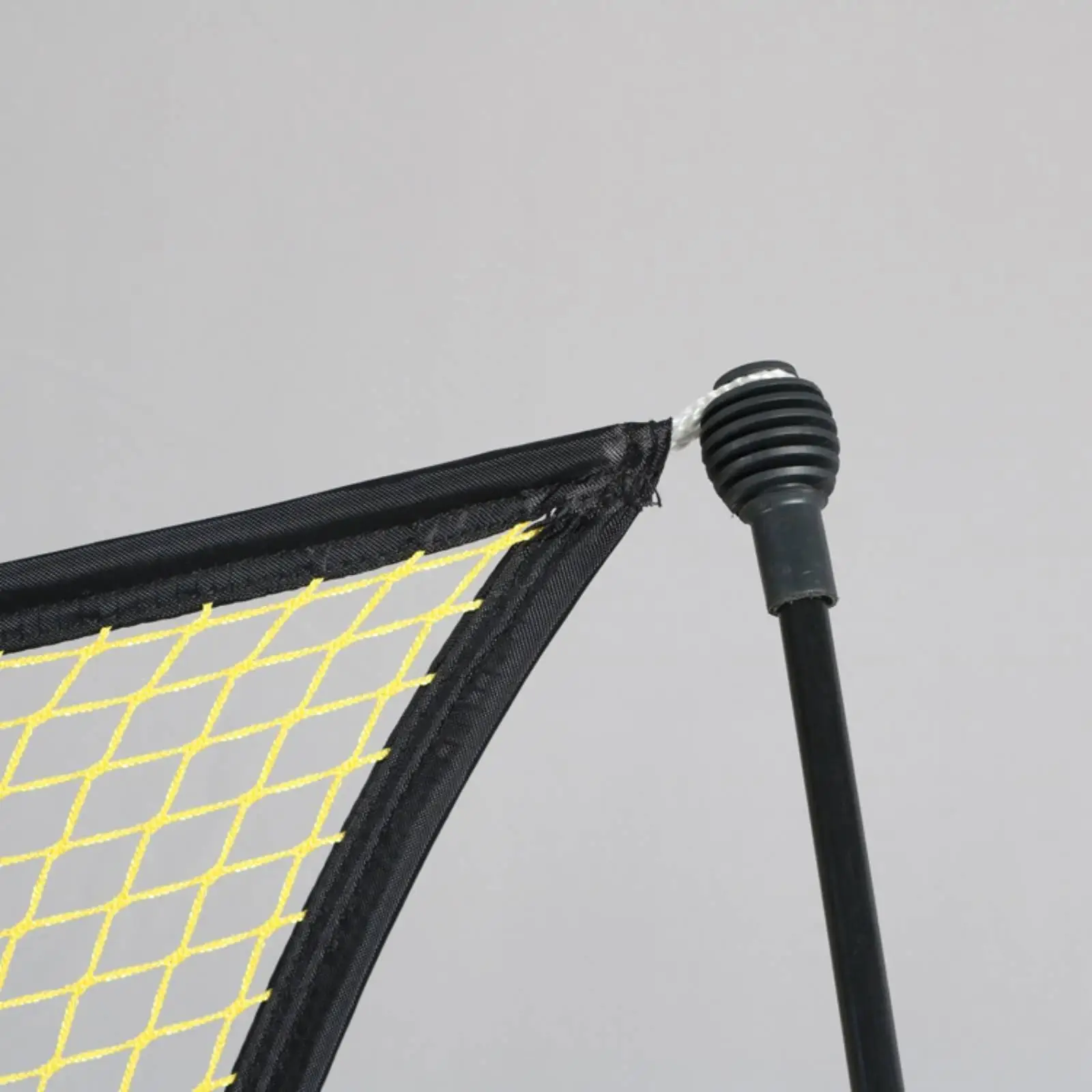 Football Return Training Net with Metal Frame Adjustable Soccer Rebounder for Passing Shooting Solo Practice