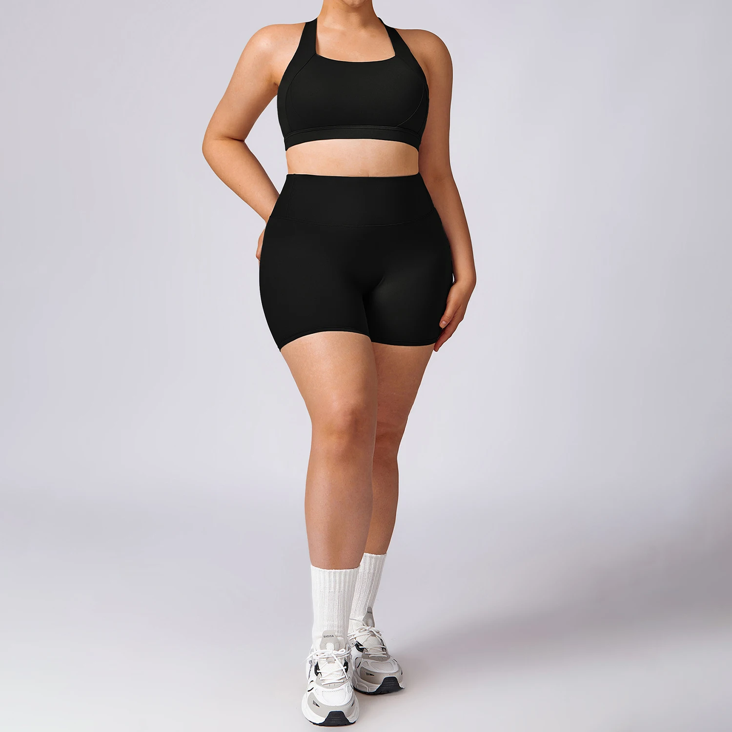 Obese Plus Size Yoga Shorts Quick Dry Breathable Pilates Gym Outer Wear Running Fitness Clothing Tight Athletic Shorts Female