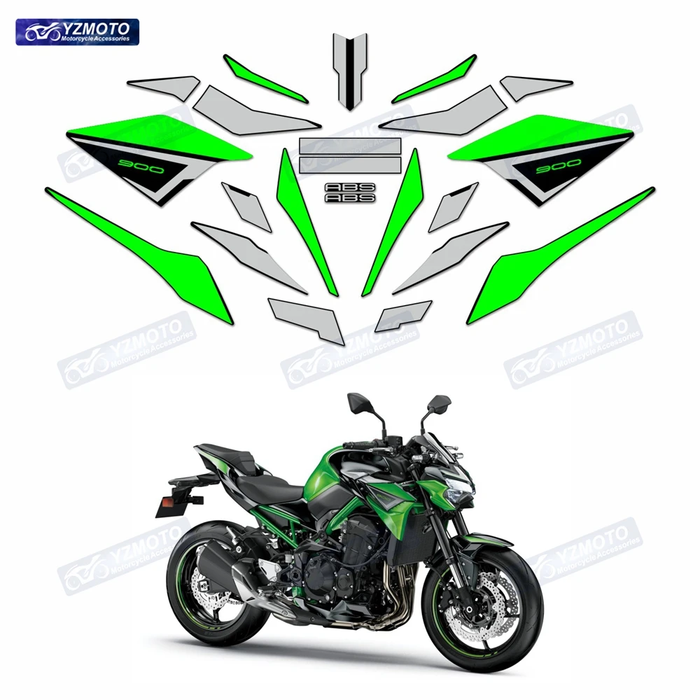 For Z900 Z900SE Z900F ZR900F 2021 2022 2023 2024 Motorcycle Full Set Fairing Sticker Motorbike Reflective Decal Stickers Kit