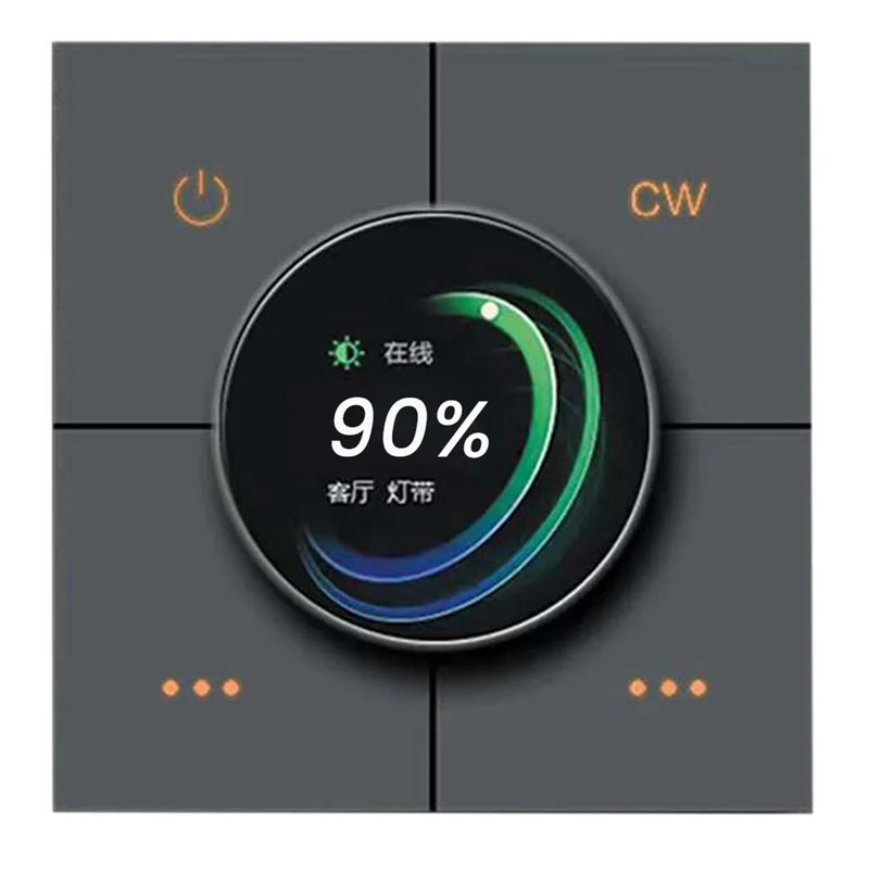 

A37T-Tuya Zigbee Ручка Умный переключатель затемнения Панель управления приложением Голосовое управление Связь 4-х групповое реле Умный домашний выключатель света