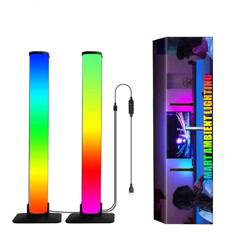 Ins Popular Música Atmosfera Light Bar, LED Magic Color, Mudando Ritmo, Ativado Melody Lamp, Dynamic Smart App Control