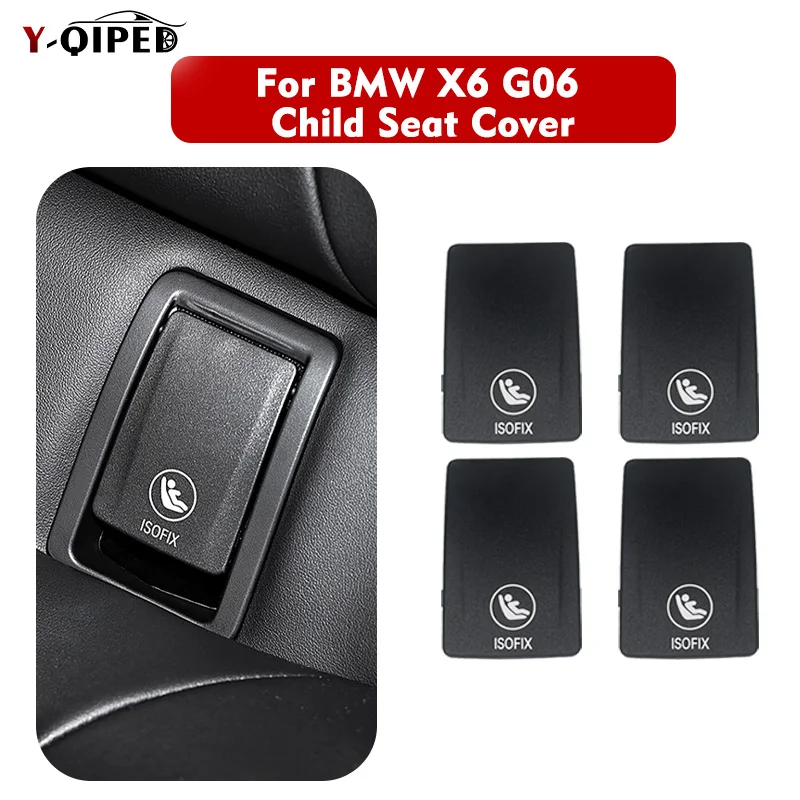 

For BMW X6 G06 2020-24 Car Rear Child Seat Anchor Safety Cover Hook Child Safety Restraint Fixing ISOFIX 52207939540 52207948756