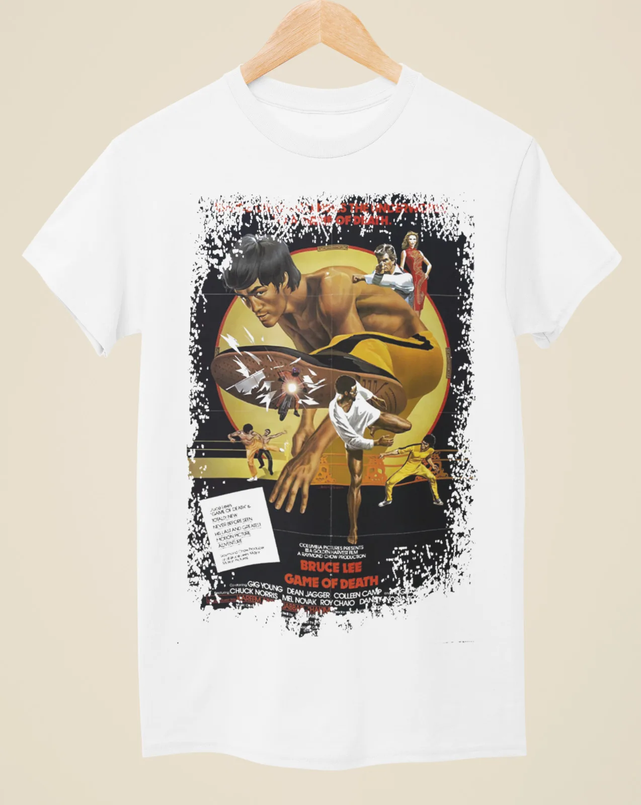 

Game of Death - Movie Poster Inspired Unisex White T-Shirt