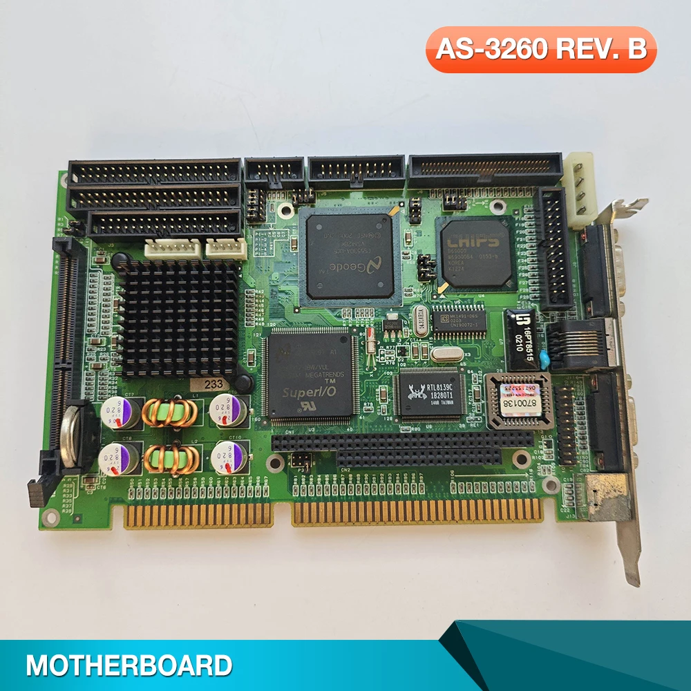 Injection molding machine motherboard AS-3260 REV. B half length industrial control motherboard