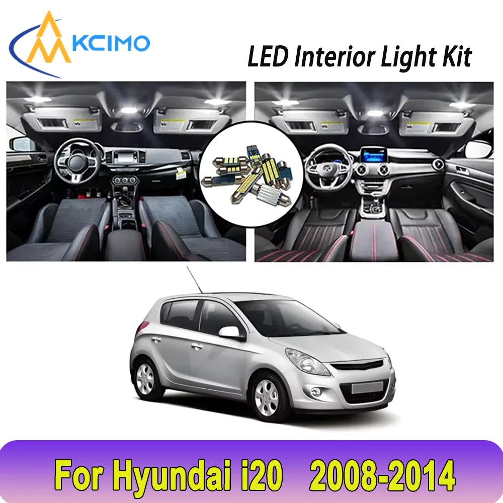 

New Light Bulb For Hyundai i20 (2008-2014) Premium Bright LED Interior Dome Map Trunk Light Kit Car Led Lamps Car LED Lights