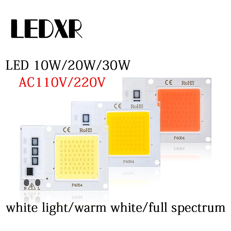 2pcs 4054 high-power AC220V110V drive-free COB light source LED integrated lamp beads high-power LED lamp beads