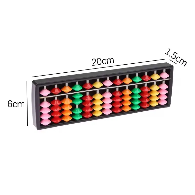 1PC Math Learning Tool For Children Portable Chinese 13 Digits Column Abacus Arithmetic Soroban Calculating Counting