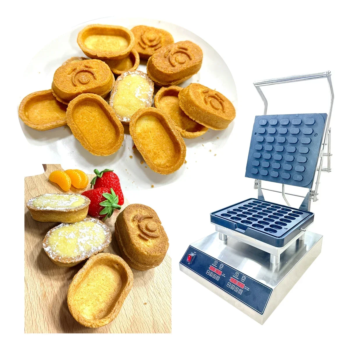 

Personalized Logo Egg Tart Maker Oval Shape Cookies Press Machine 110/220