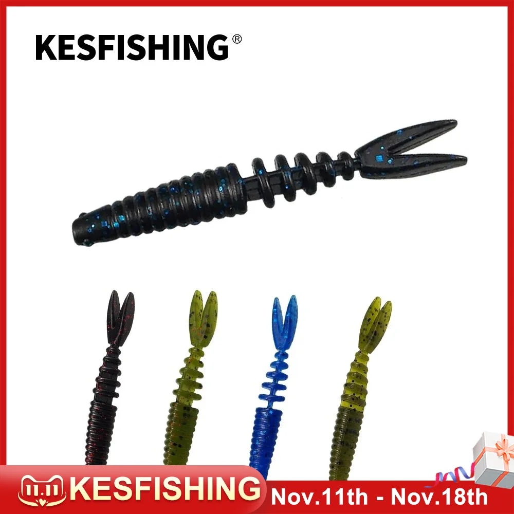 

KESFISHING Fishing Soft Lure 7cm 2.5g Fat Bubbling Bass Wobblers Artificial Plastics Bait leurre souple Smell