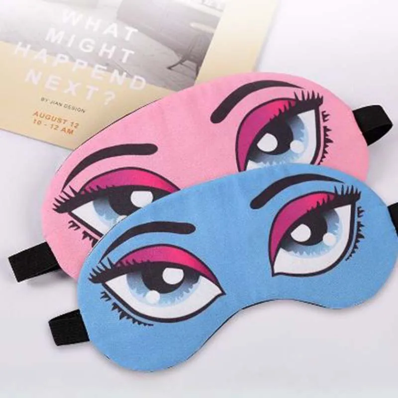 

New Cosplay Costume Accessories Hot and Cold Sleep Eye Masks Funny Cartoon Design Soft Eye Masks Halloween Valentine's Day Gifts