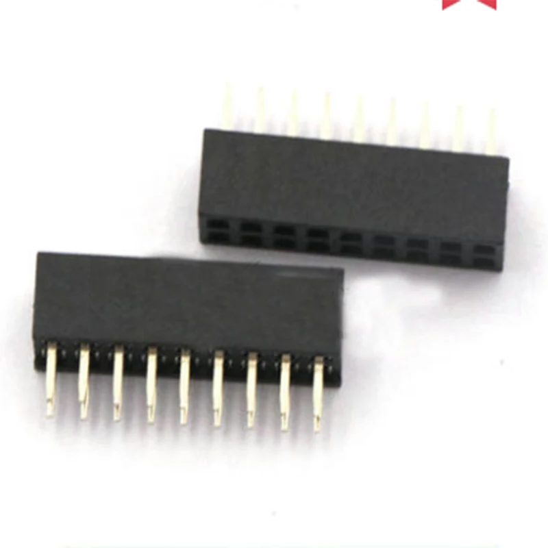 

10PCS 2*9P 9Pin Double Row Socket Board Header Seat Straight Needle Female Connector Pitch 2.0MM For Arduino