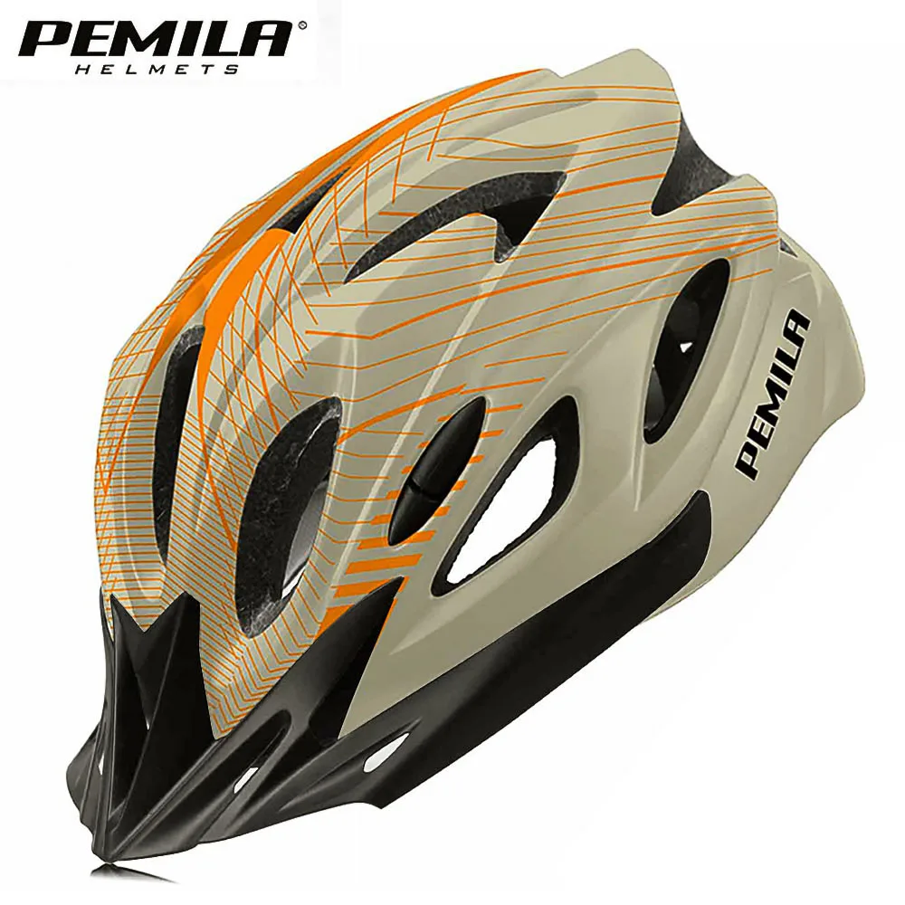 PEMILA 2024 New Ultralight Cycling Helmet Cycling Safety Cap MTB Bicycle Helmet For Women Men Racing Equipment Bike Helmet Visor