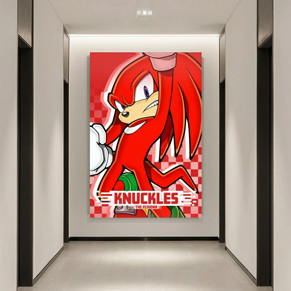 S-Sonic Characters Poster Classic Anime Diamond Painting Pictures Printed Cross Stitch Mosaic Embroidery Home Decor 5D DIY Art