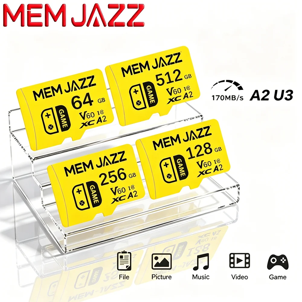 Tarjeta SD de Alta Velocidad 64GB/128GB/256GB Micro TF U3 V30 A2 Compatible con Cámaras Digitales - hasta 100MB/s Almacenamiento de Alta Calidad