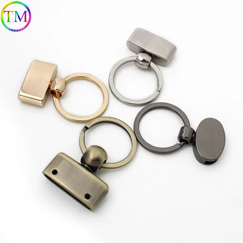 10-50 Pieces High Quality Metal Key Ring T-Shape Key Fob With Split Key Rings,Key Fob Hardware Keychain Hardware Accessories Key