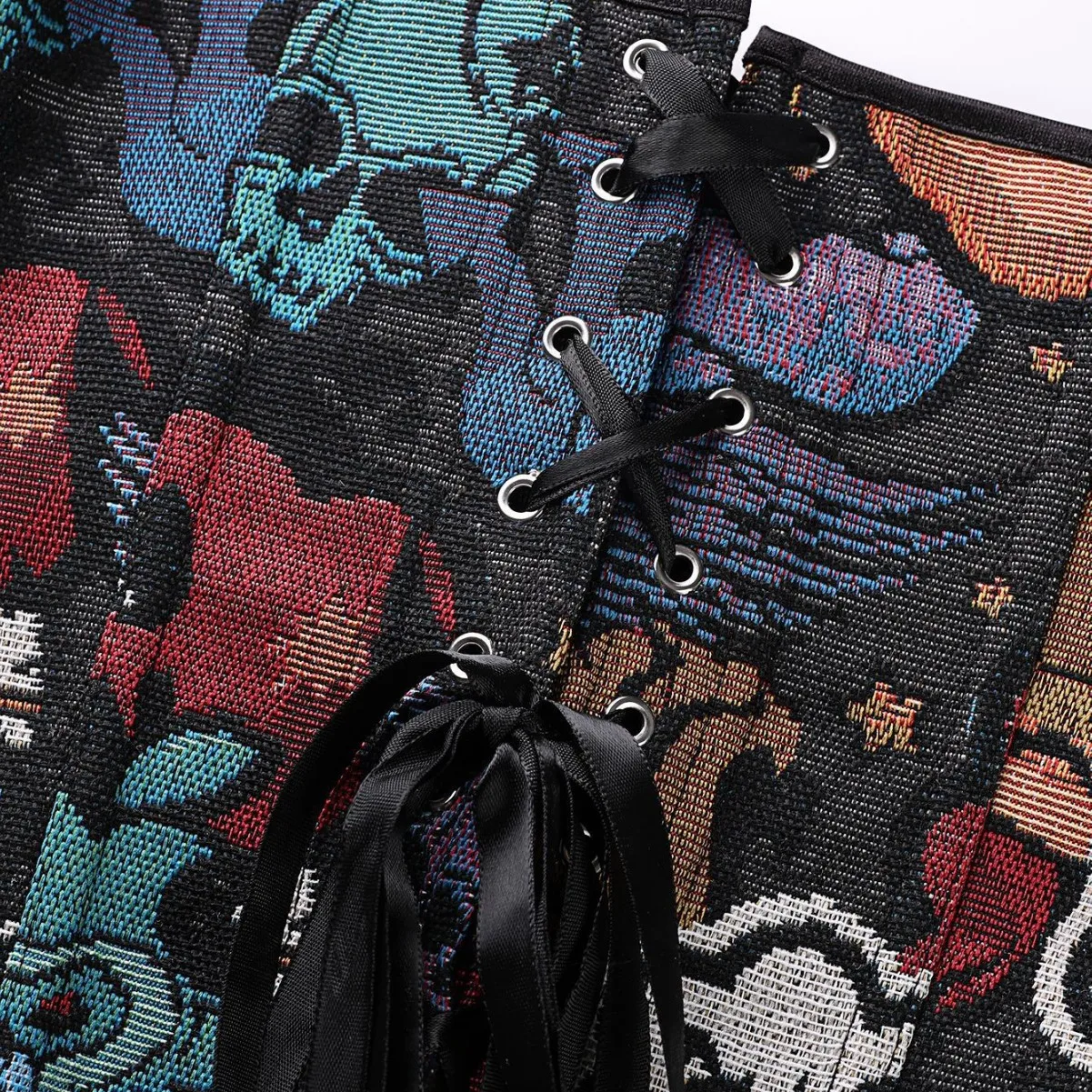 مشد نسائي جديد لجمجمة الهالوين مكون من 6 أزرار لعام 2025 #4