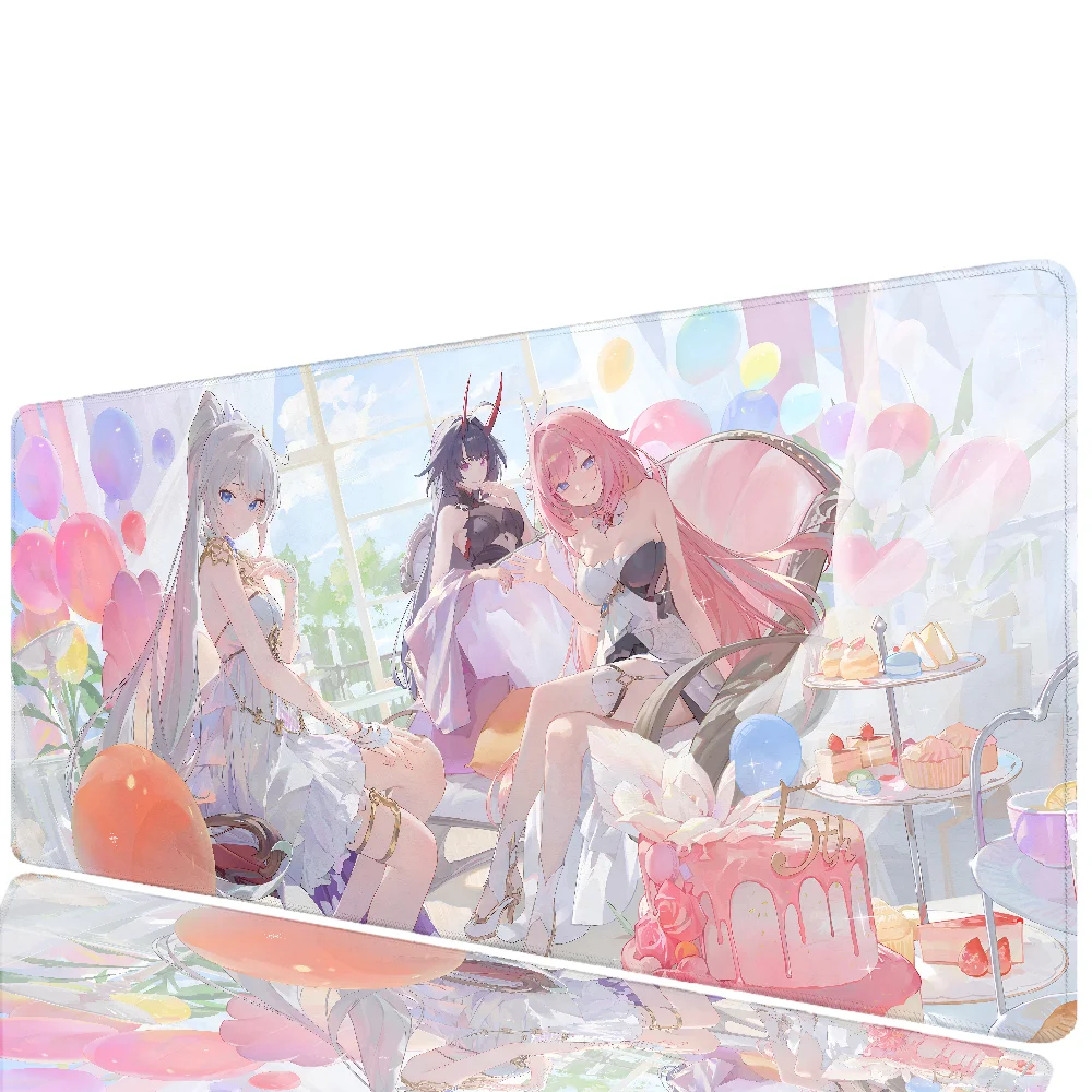 Elysia Honkai Impact 3rd Game Mousepad Large Gaming Mouse Pad LockEdge Thickened Computer Keyboard Table Desk Mat