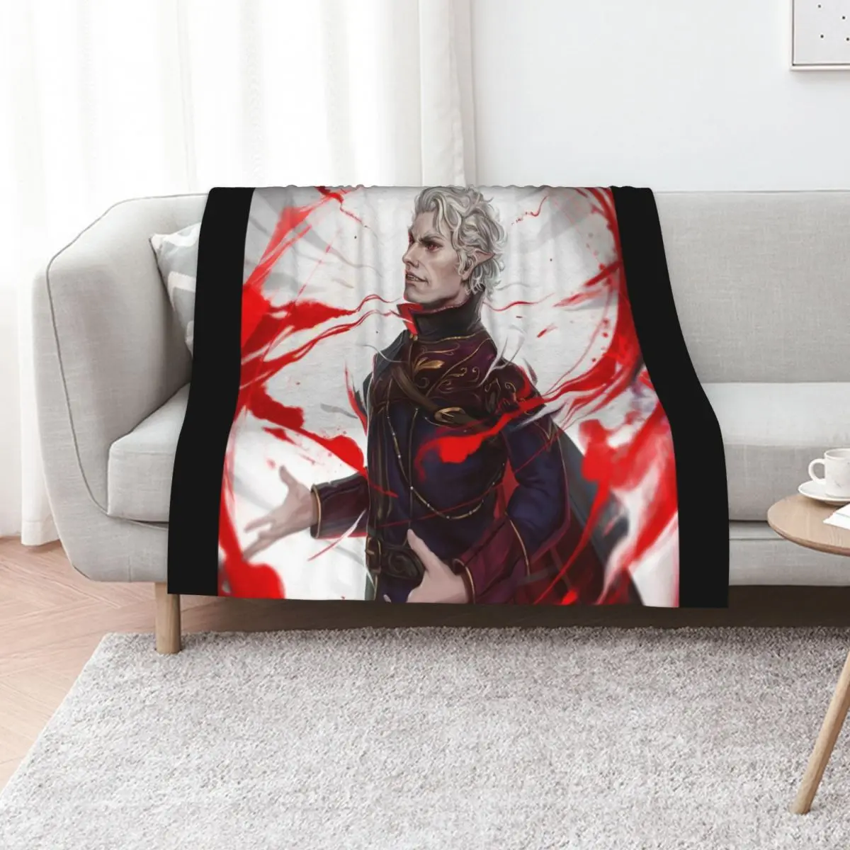Astarion blood Throw Blanket Decorative Beds warm winter Stuffeds christmas gifts Furry Winter beds Blankets
