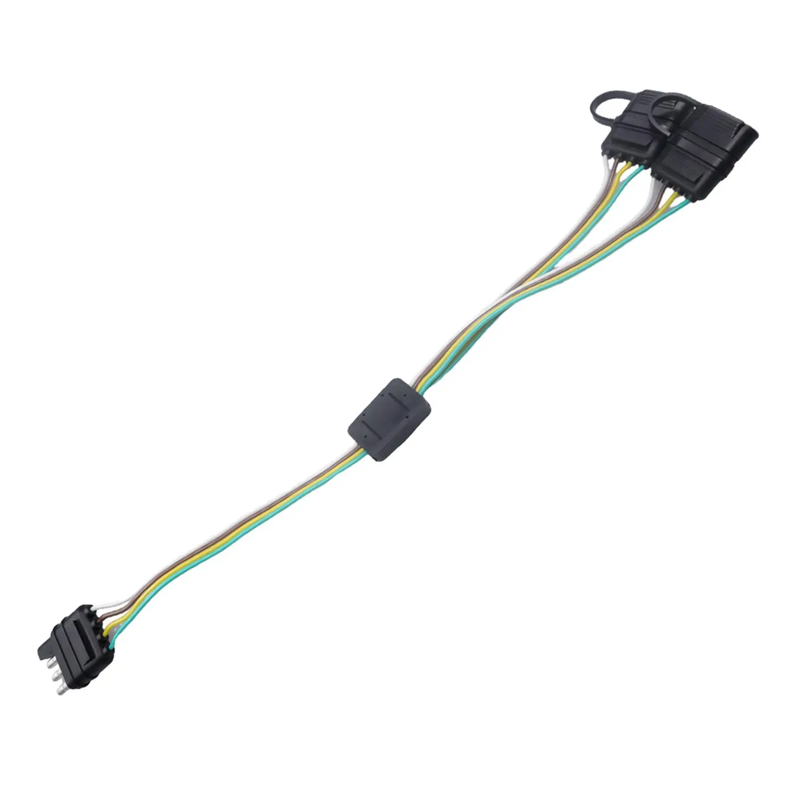 Trailer Wire Extension Plug with Male Female Plug Plug and Play Connection 4 Wire Flat Connector for Truck Utility Boat