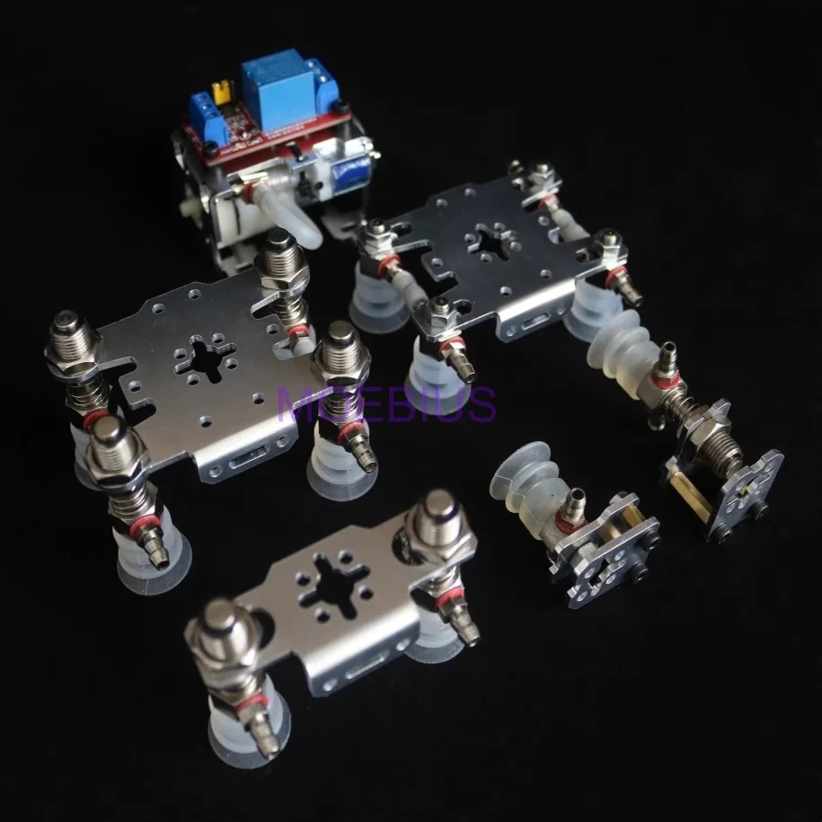 기계식 팔 흡입 컵 진공 공기 펌프 클램프 기계식 로봇 팔 발톱 릴레이 DIY 로봇 장난감 키트 부품