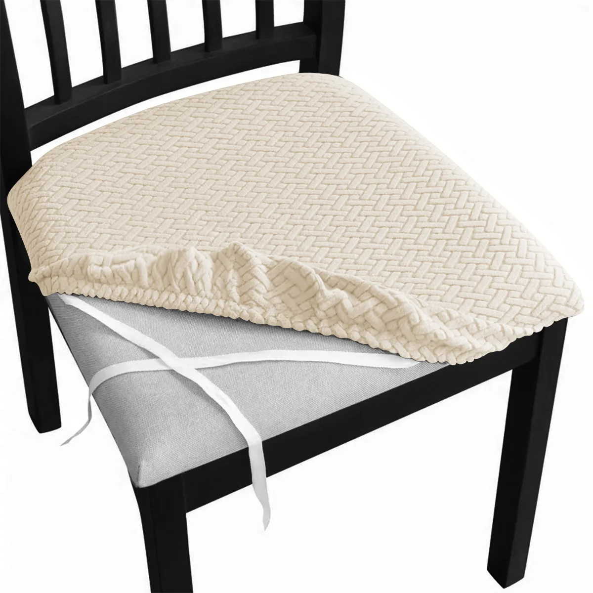 1pc/4pcs/6pcs Elastic Chair Cover Corn Grid / Penutup Sarung Kursi Makan Bangku Elastis Scretch