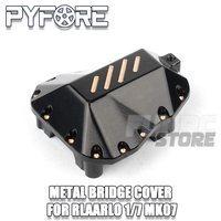 PYFORE Metal Bridge Cover For RLAARLO 1/7 MK07 Rc Car Part Upgrade Accessories