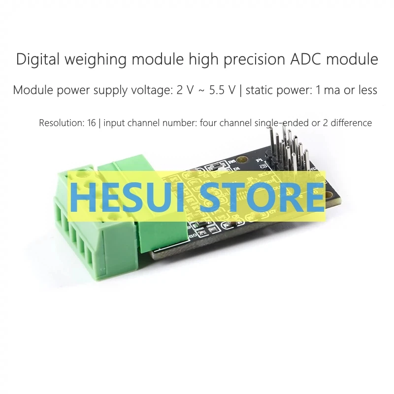 

ADS1118 16-bit ADC 4-way internal benchmark temperature sensor SPI data acquisition