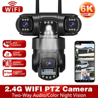 12MP PTZ Home Security Camera WiFi IP Camera 10X Zoom 3 Lens Three Screens Outdoor CCTV Video Surveillance Auto Tracking