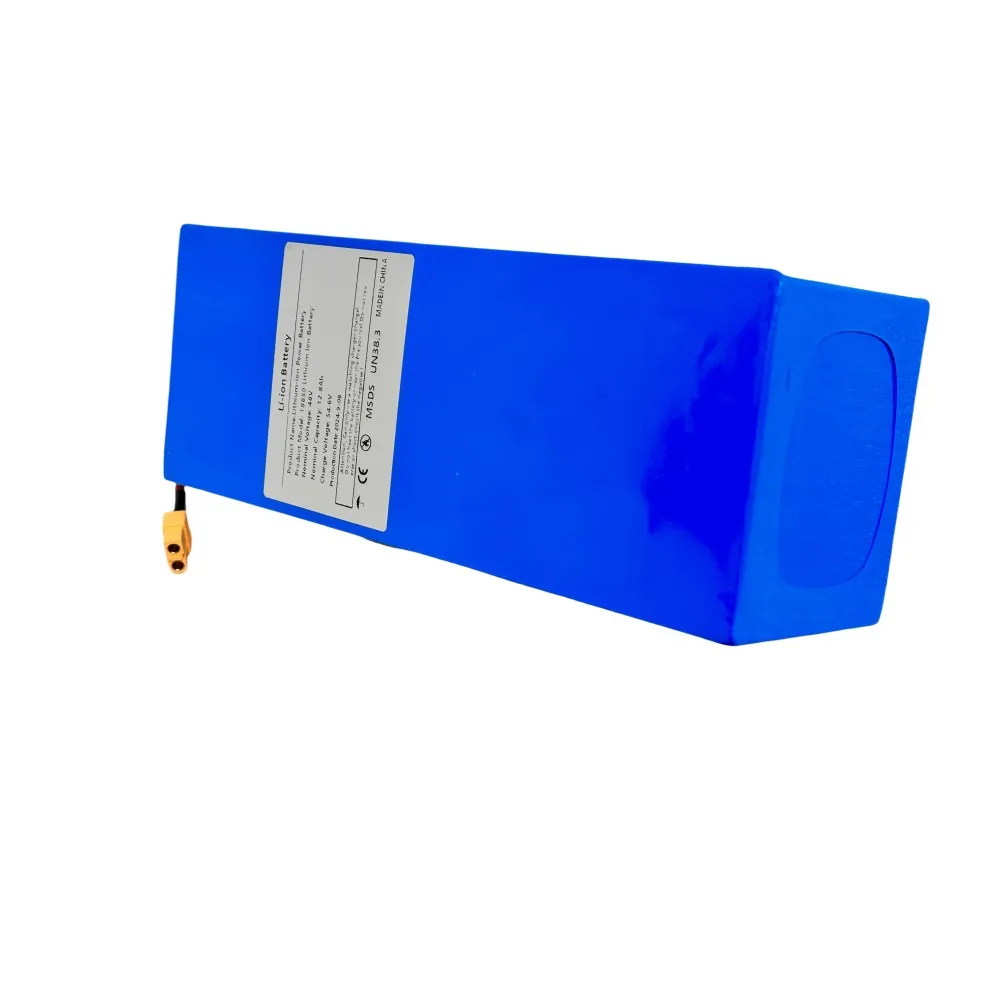 LEFEIYI48V/54.6v 12.8ah 18650 13S4Ptrings Li-ion Battery with BMS Protection XT60 XT90 T Plug