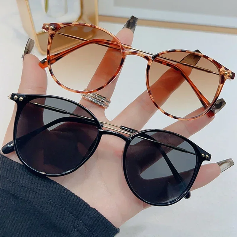 2024 New Elliptic Sunglasses Woman Brand Designer Retro Sun Glasses Female Eyewear Fashion Driving Shades UV400 Oculos De Sol