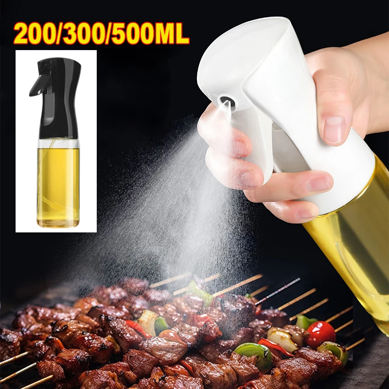 Oil Sprayer for Kitchen Cooking Olive Oil Dispenser Camping BBQ Baking Vinegar Soy Sauce Sprayer Containers 200/300/500ml