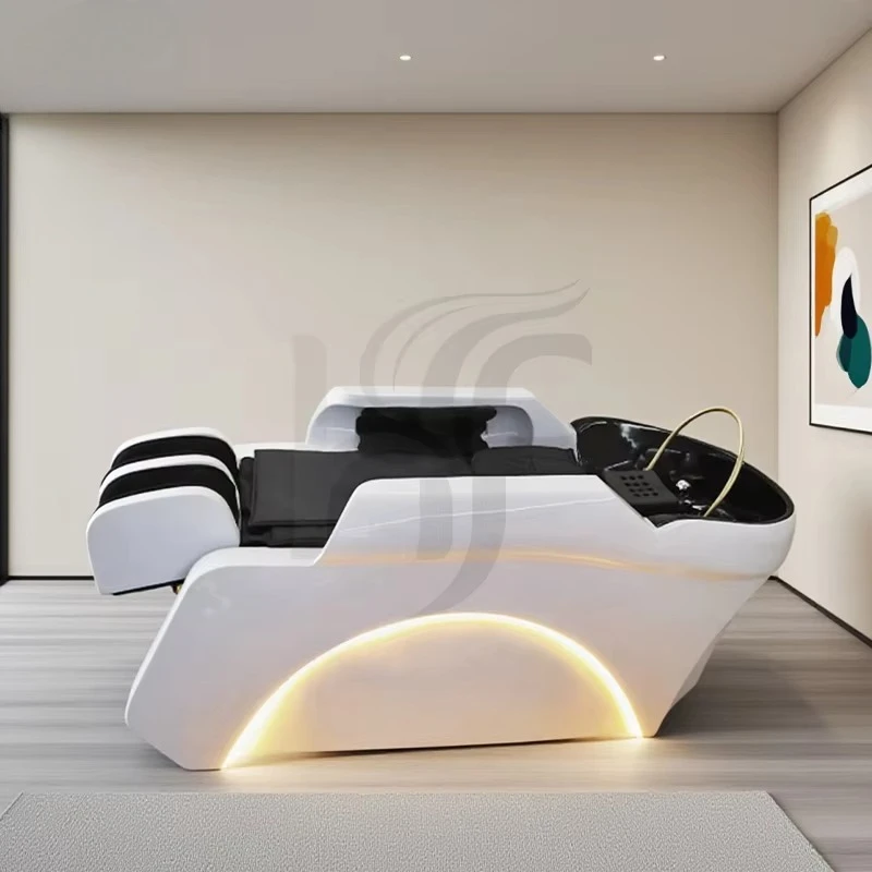 

Comfortable Luxury Head Spa Bed Electric Massage Head Water Circulation Shampoo Chair