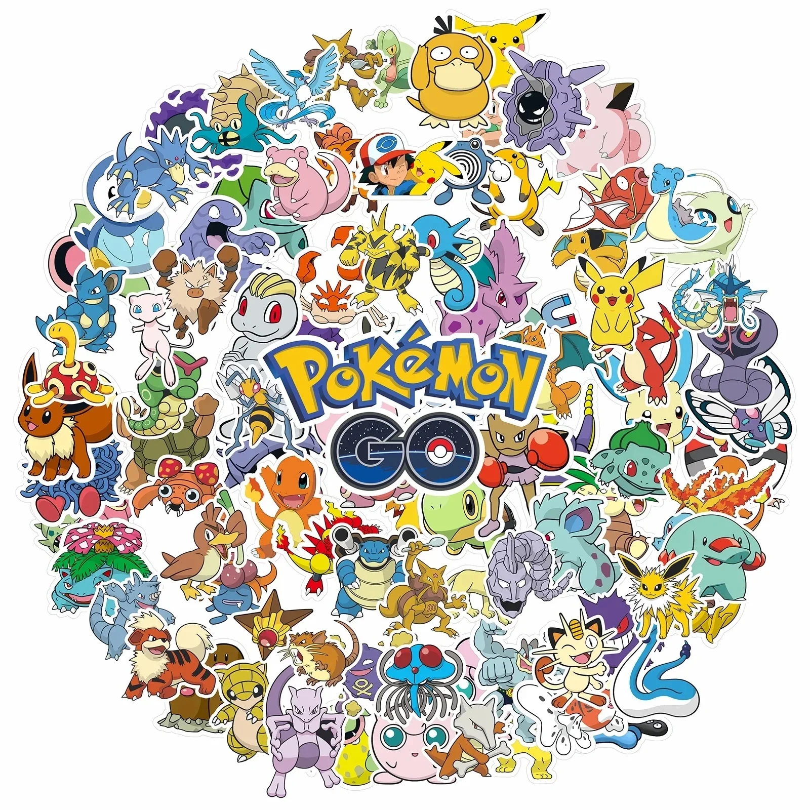 100/200/300 Stück Pokemon Kawaii Pikachu Aufkleber Dekoration Sticker für Laptop, Skateboard, Auto, Gepäck, Handy, Wasserdichter Aufkleber Spielzeug – Detail 5