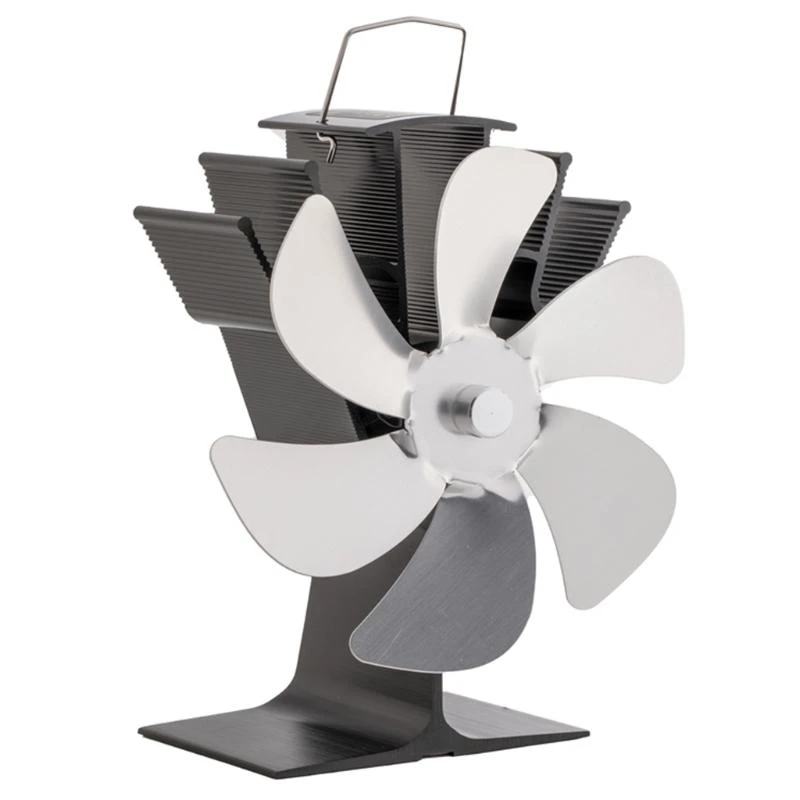 

E74E 6-Blade Updated Heat Powered Stove Fan Larger Air Heat Powered Stove